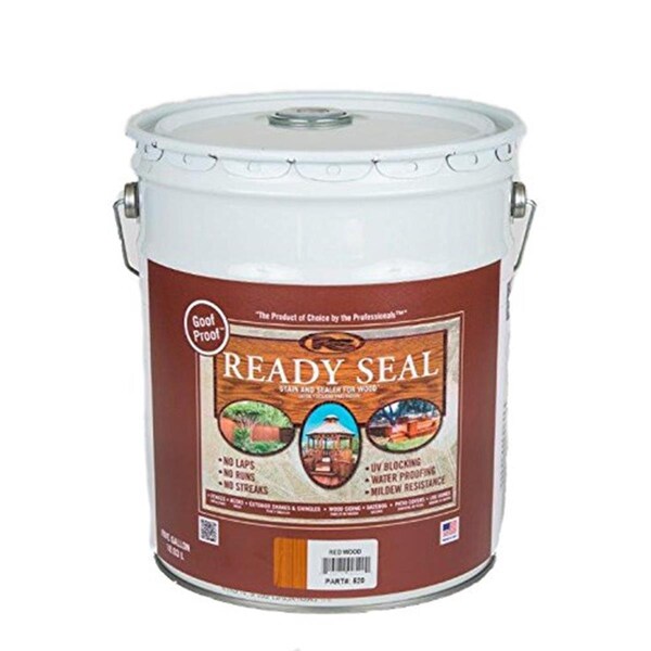 Topaz Electric 5 gal Pail Redwood Exterior Wood Stain & Seale TO601309 - main